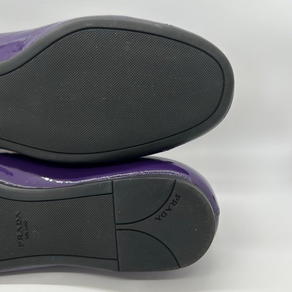 Prada Purple Patent Leather Flats - Picture 15 of 15